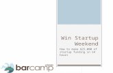 Win Startup Weekend