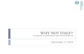 WHY NOT ITALY? An initiative in collaboration with Università Bocconi