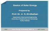 Basics of Solar Energy