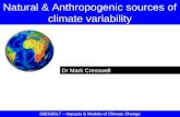 Natural & Anthropogenic sources of climate variability
