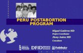 PERU POSTABORTION PROGRAM