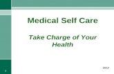 Medical Self Care Take Charge of Your Health