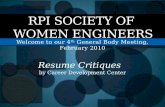 RPI Society Of  Women Engineers