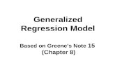 Generalized Regression Model
