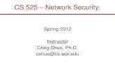CS 525 – Network Security