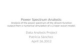 Data Analysis Project Patricia Sánchez  April 26,2012