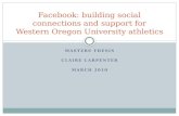 Facebook: building social connections and support for Western Oregon University athletics