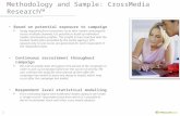 Methodology and  Sample:  CrossMedia  Research™