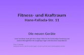 Fitness- und Kraftraum Hans-Fallada-Str.  11