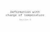 Deformation with change of temperature