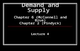 Demand and Supply  Chapter 6 (McConnell and Brue) Chapter 2 ( Pindyck )