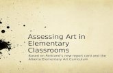 Assessing  Art in  Elementary Classrooms