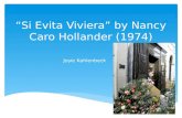 “Si Evita Viviera”  by  Nancy Caro  Hollander  (1974)