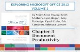 exploring  Microsoft Office 2013 Volume  1