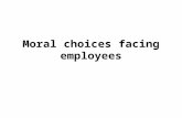 Moral choices facing employees
