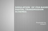 Simulation  of  psk -based digital transmission schemes