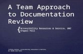 A Team Approach to Documentation Review