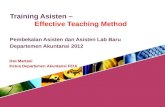 Training  Asisten  –  Effective Teaching Method