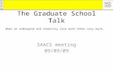 The Graduate School Talk