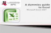 A dummies guide to Excel