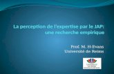 La perception de l’expertise par le JAP: une recherche empirique