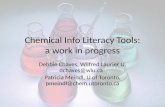 Chemical Info Literacy Tools: a work in progress