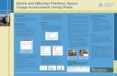 Quick and (Mostly) Painless  Space Usage  Assessment Using iPads