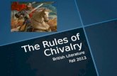 The Rules of Chivalry