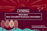 2013-2014  New Classified Employee Orientation
