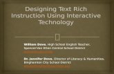 Designing Text Rich Instruction Using Interactive Technology