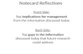 Notecard  Reflections