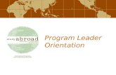 Program Leader Orientation