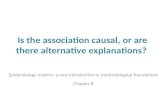 Is the association causal, or are there alternative explanations?