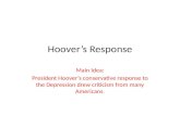 Hoover’s Response