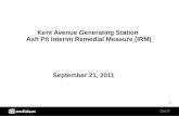 Kent Avenue Generating Station  Ash Pit Interim Remedial Measure (IRM)