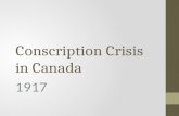 Conscription Crisis in Canada