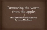 Removing the worm from the apple