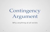 Contingency Argument