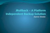 JRollback  â€“ A Platform Independent Backup Solution