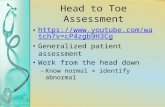 Head to Toe Assessment
