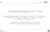 Coulomb excitation of  127,128 Cd