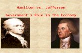Hamilton vs. Jefferson Government’s Role in the Economy