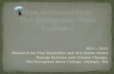 How sustainable is  The Evergreen State College?