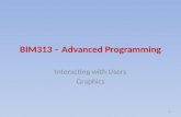 BIM313 – Advanced Programming