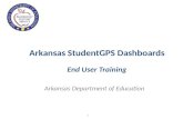 Arkansas StudentGPS Dashboards End User Training