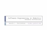 Software Engineering in Robotics Reference Architectures