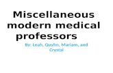 Miscellaneous modern medical professors