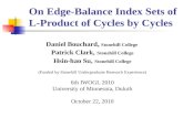 On  Edge-Balance Index Sets of L-Product of Cycles by Cycles