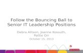 Follow the Bouncing Ball to Senior IT Leadership Positions