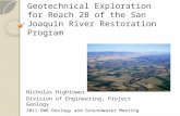 Geotechnical Exploration for Reach 2B of the San Joaquin River Restoration Program